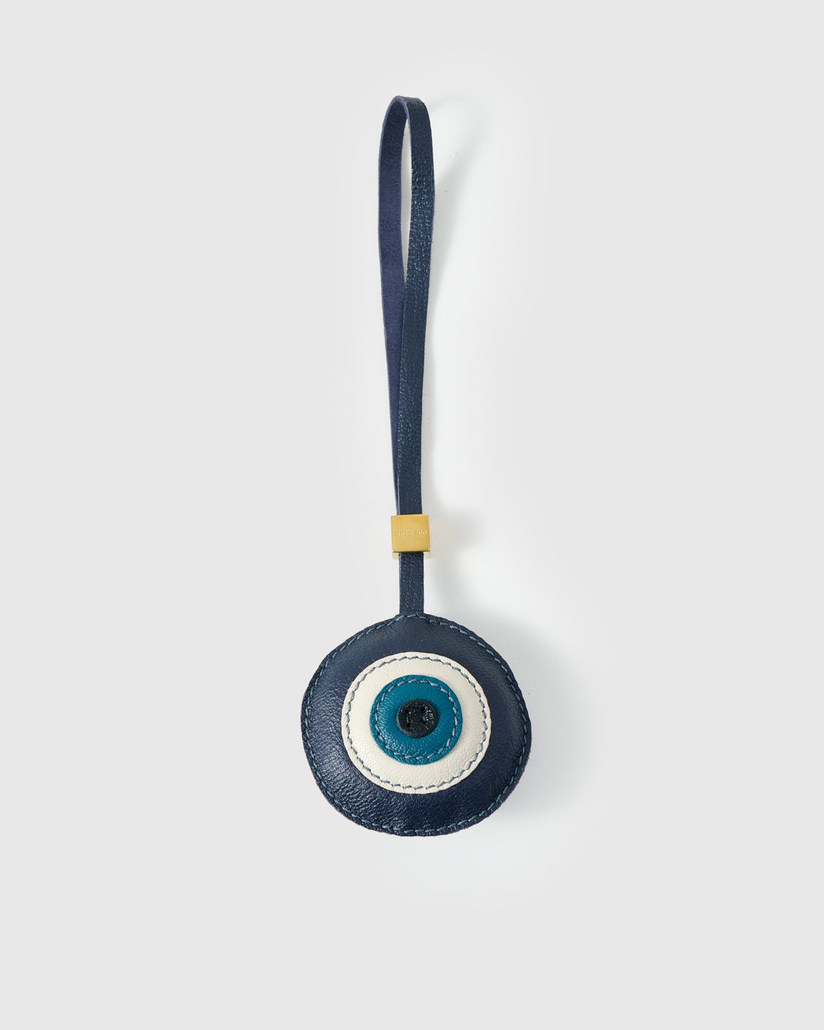 MHT evil eye k22 タンザナイト　チャーム Evil Eye Leather Bag Charm & Keychain – Handmade Energy Protection