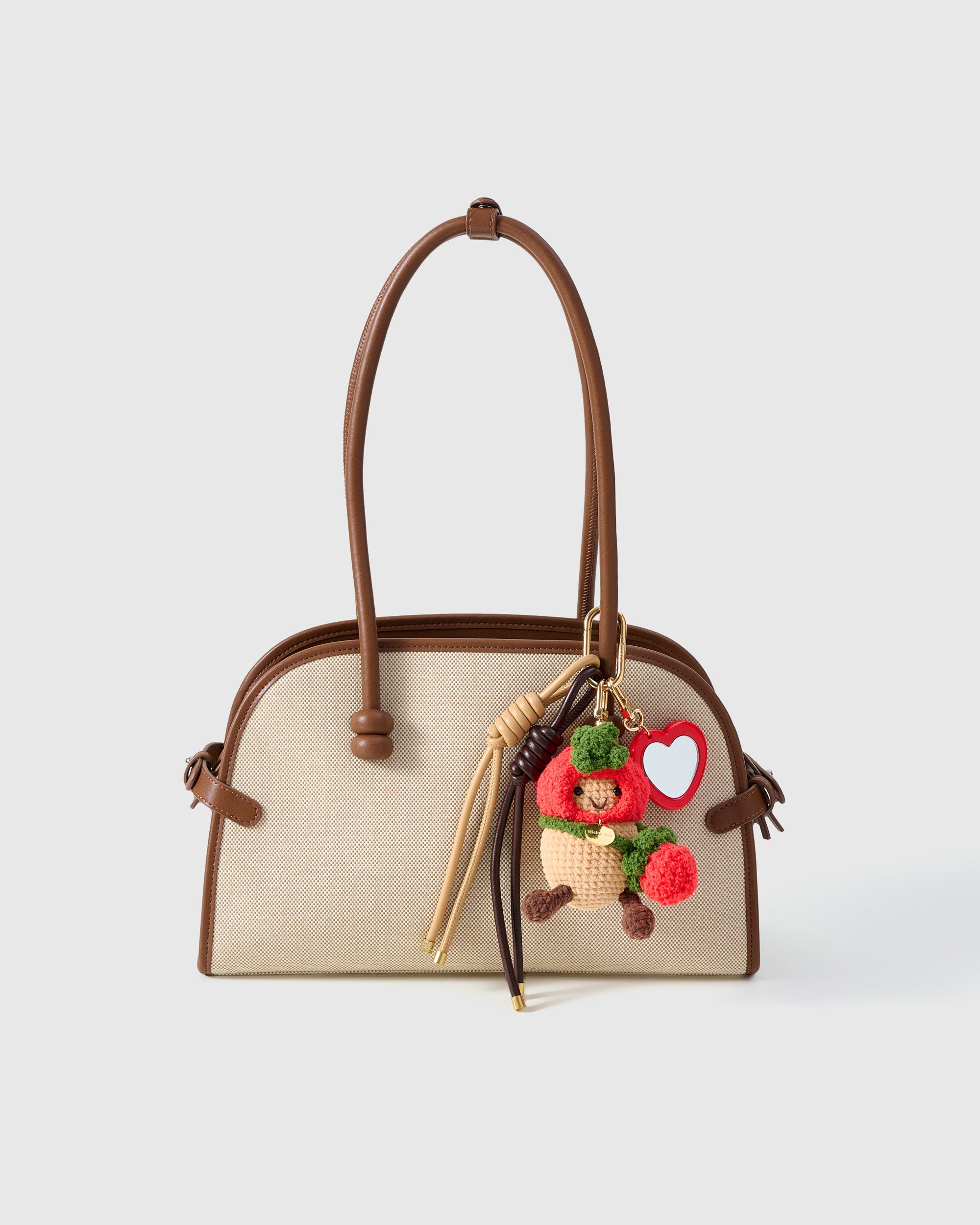 PEANUT TRAVELER HEART STACK CHARM