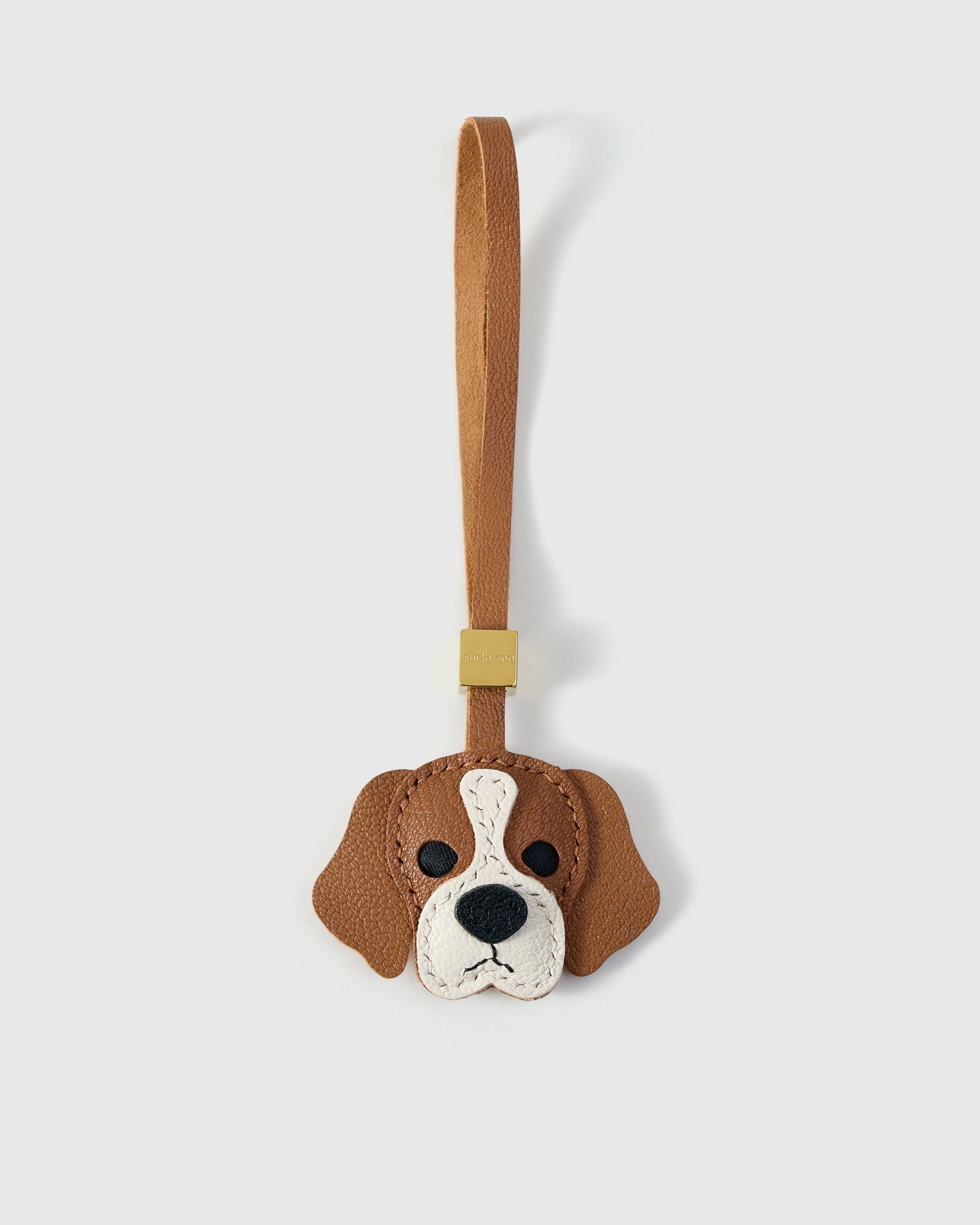 【STICKY ZOO】スティッキーズー ビーグルチャーム Beagle Dog Bag Charm and Keychain - Premium Handmade Leather