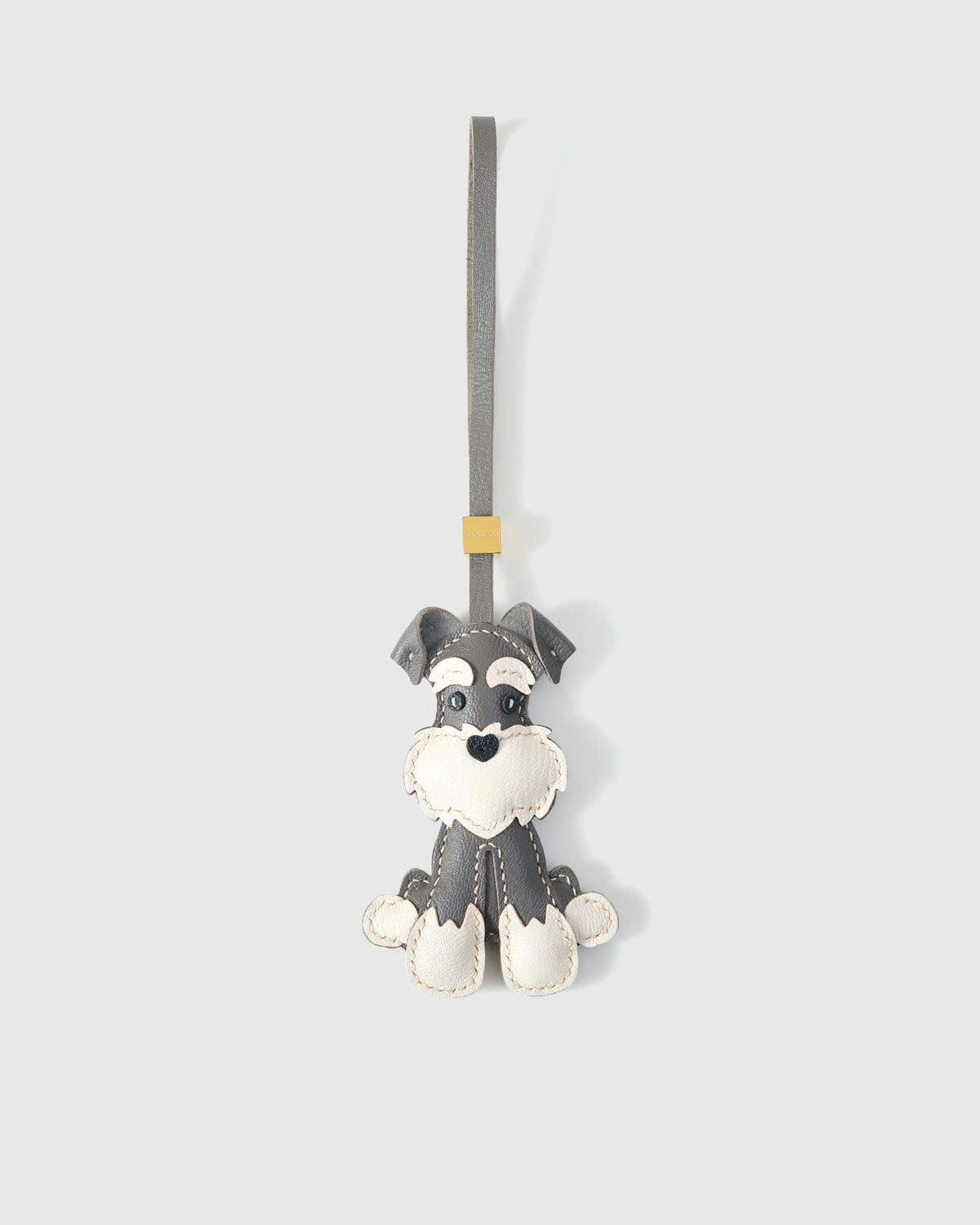 【新品】STICKY ZOO シュナウザーチャーム グレー Gray Urban Schnauzer Leather Charm — Hand-Cut French Leather