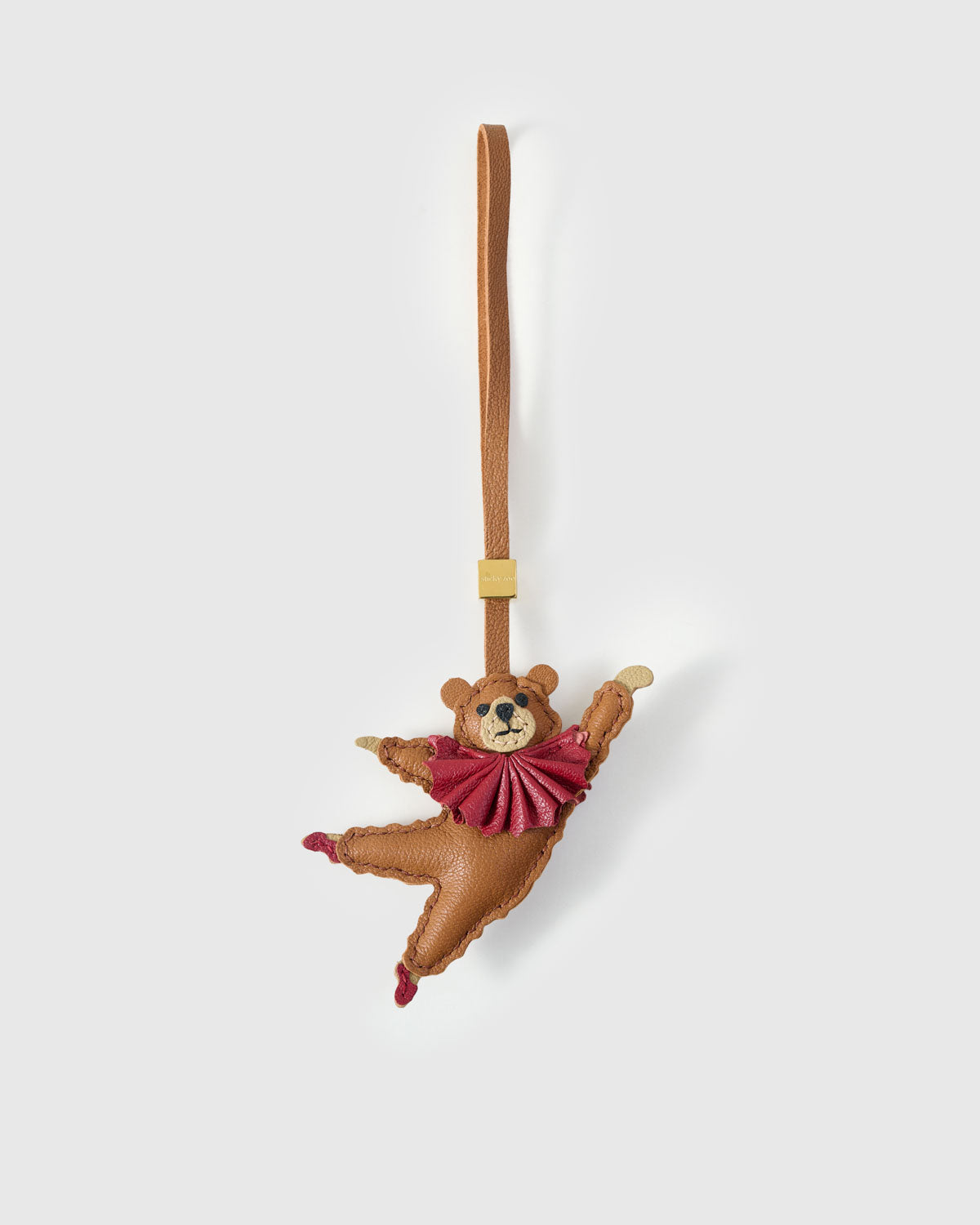 Ballet Bear Charm Pink Tutu — French Alran Leather – STICKYZOO®