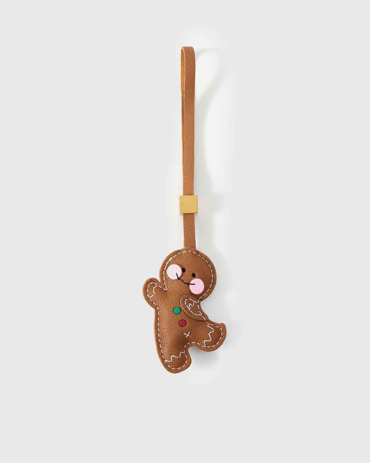 STICKY ZOO® – Gingerbread Doll Bag Charm & Keychain – Handmade in
