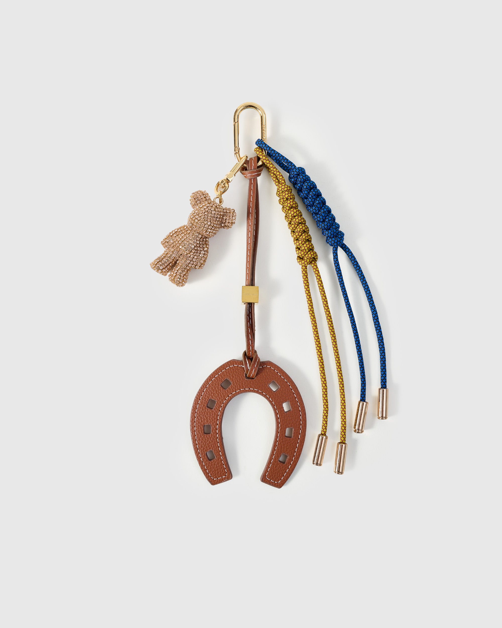 Sticky Zoo® - Lucky Horseshoe Bear Stack Charm – Handmade