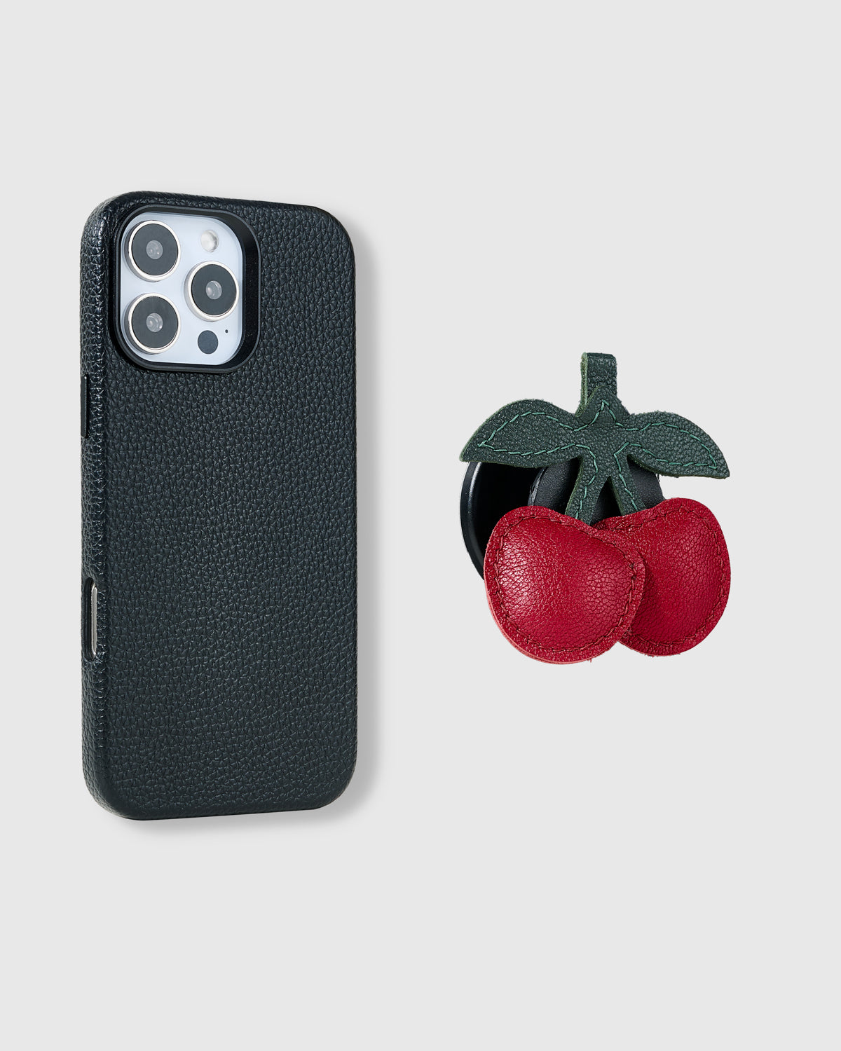 CHERRY VELVET CHARM CASE SET