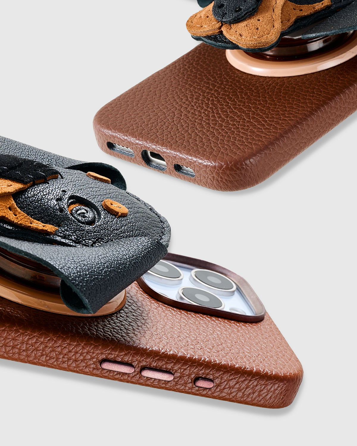 MOCHA DACHSHUND CHARM CASE SET