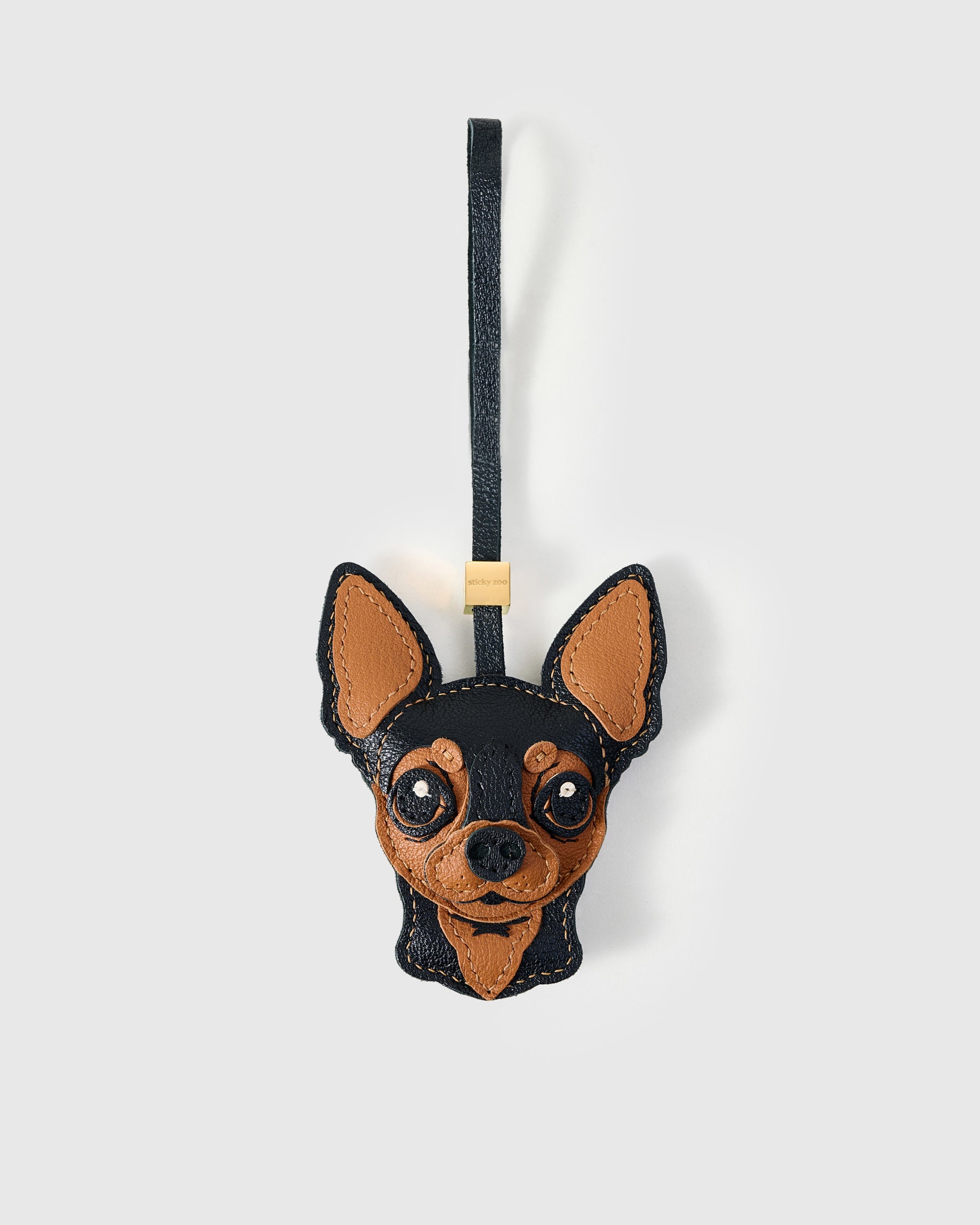 Chihuahua Leather Charm — Hand-Cut French Leather – STICKYZOO®