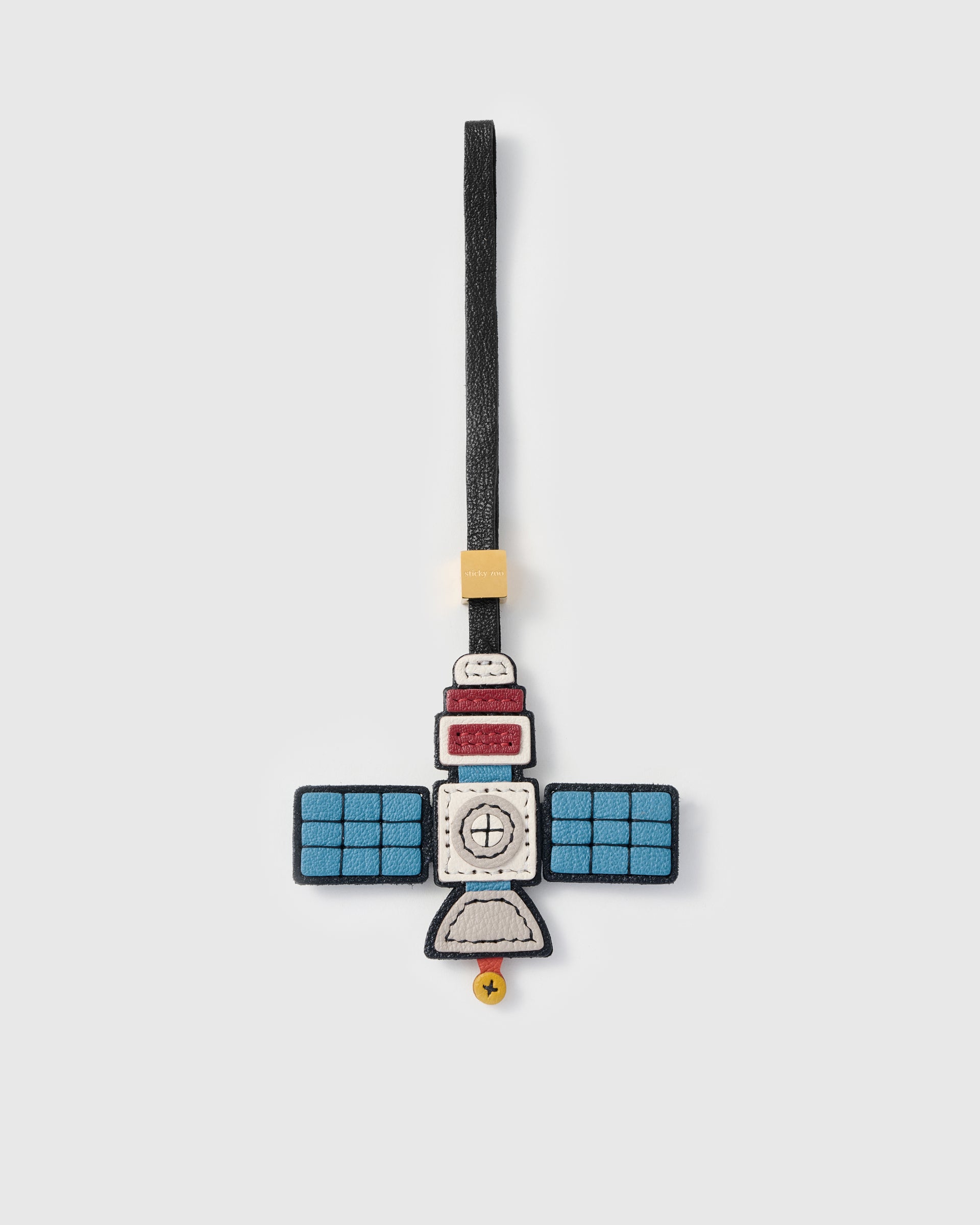 Leather Satellite Bag Charm & Keychain – Handmade Space