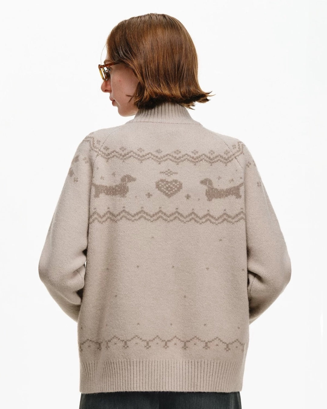 DACHSHUND HOLIDAY CARDIGAN