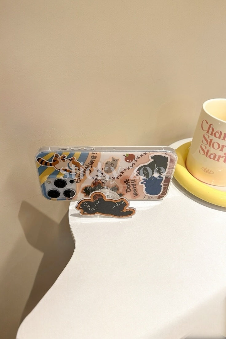 CUTE CAT COLLAGE CASE