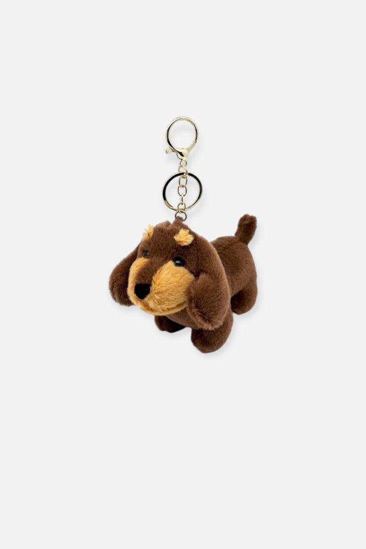 CUDDLY BROWN PUP CHARM