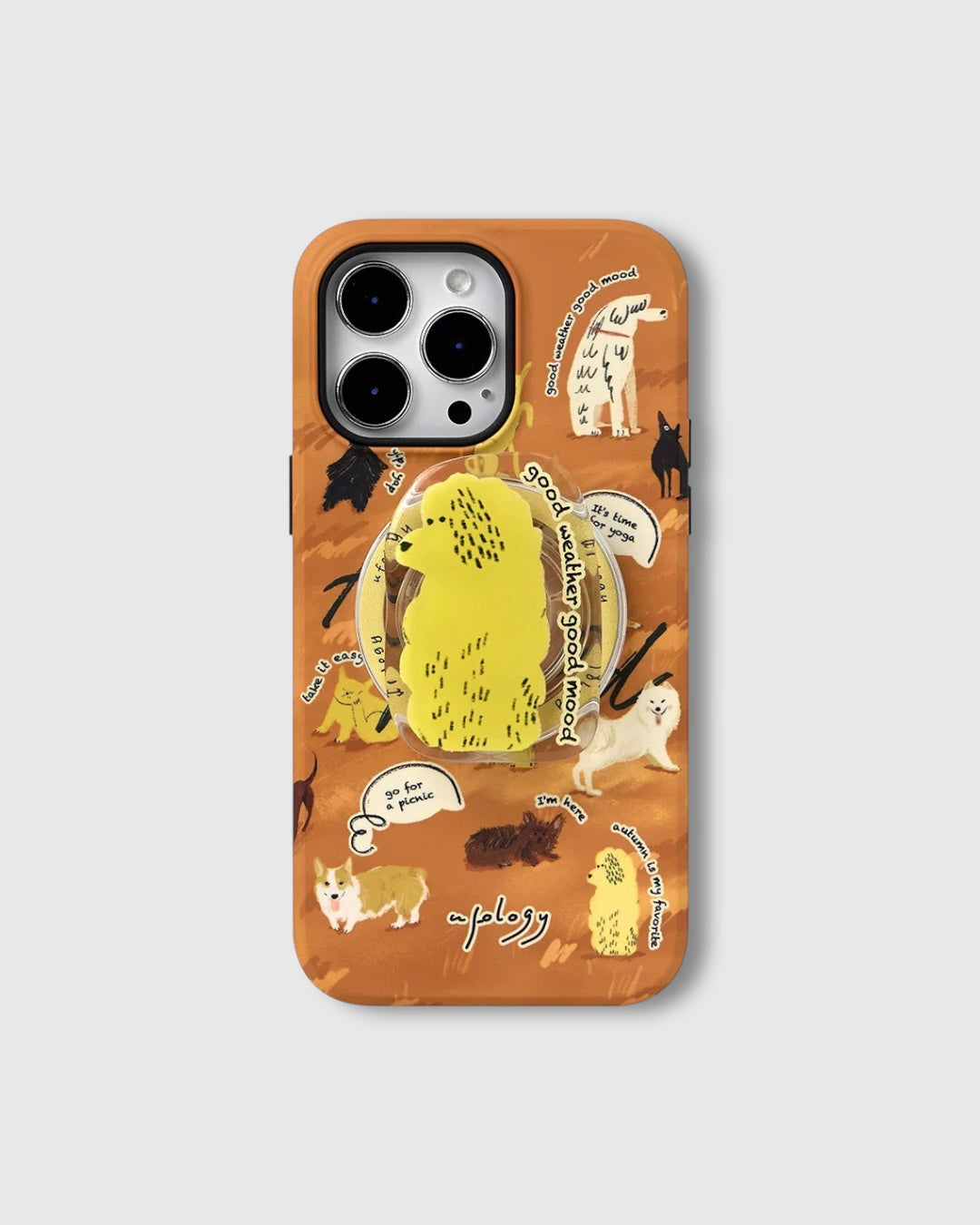 マグセーフ対応パピーiPhoneケース – グッドウェザー、グッドムード