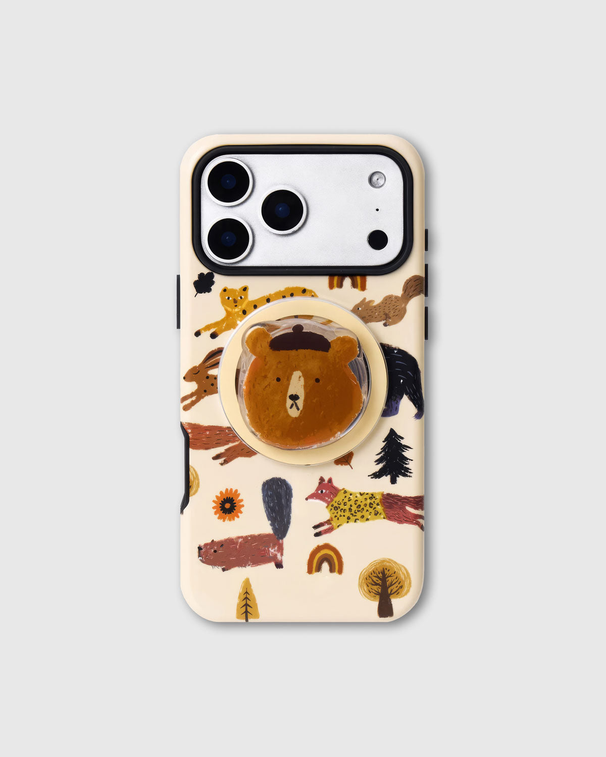 Forest Friends iPhone Phone Case Woodland Print Bear Grip Slim