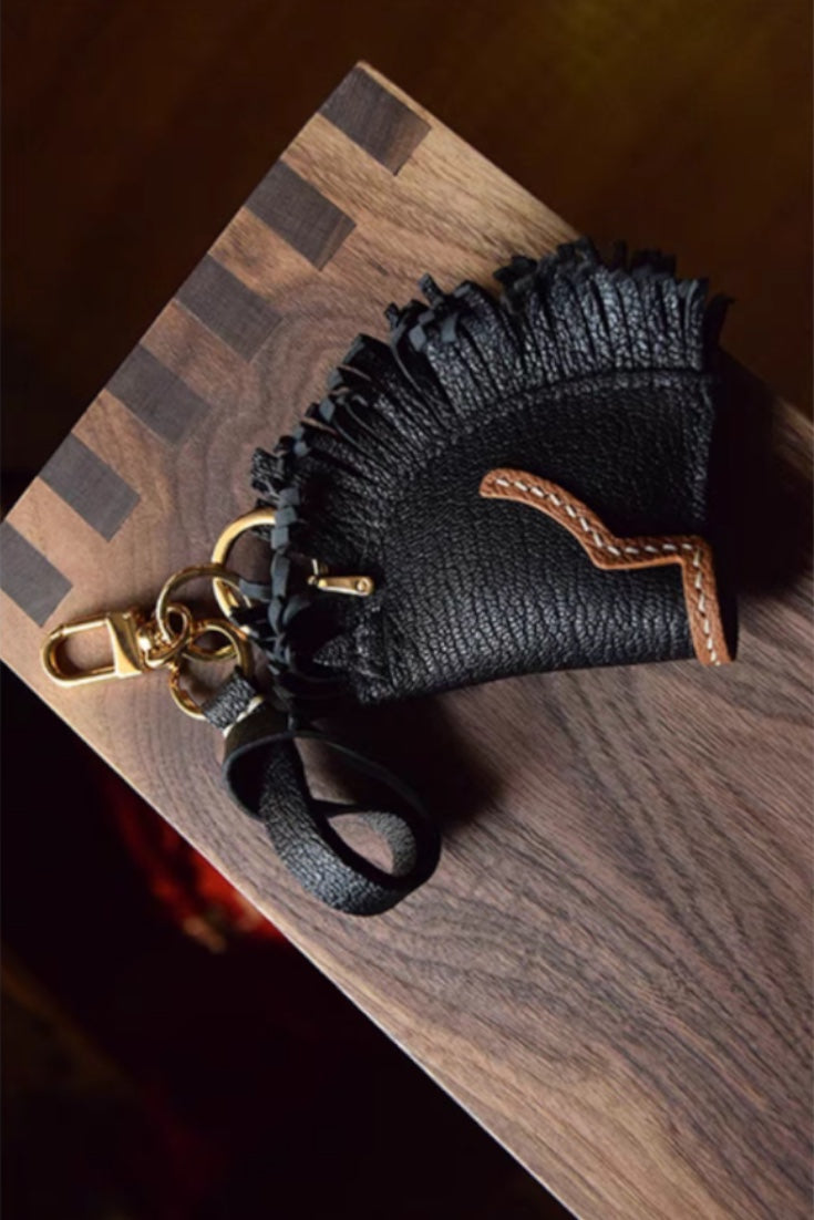 HORSE BAG CHARM | BLACK