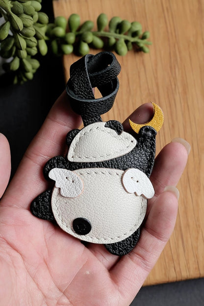 MOON PANDA BAG CHARM