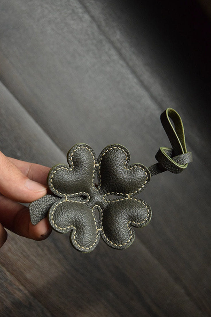 FOUR LEAF CLOVER BAG CHARM