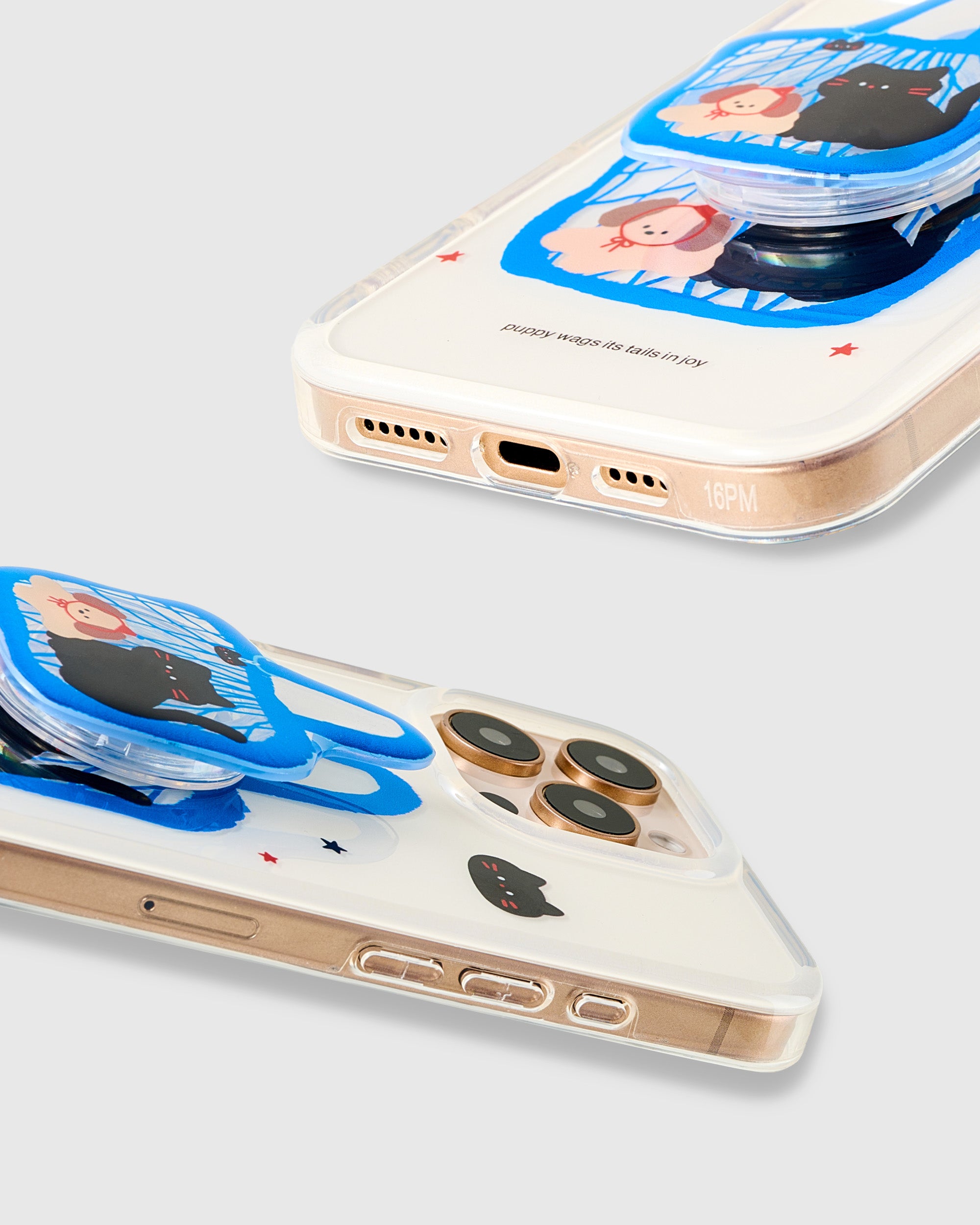 PUPY WAGS ITS TAILS IN JOY CASE