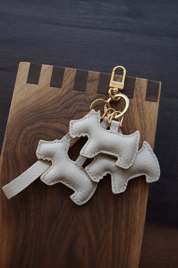 TRIPLE SCHNAUZER BAG CHARM