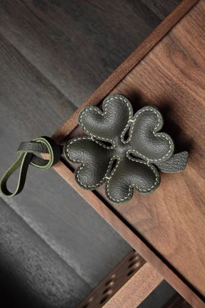 FOUR LEAF CLOVER BAG CHARM