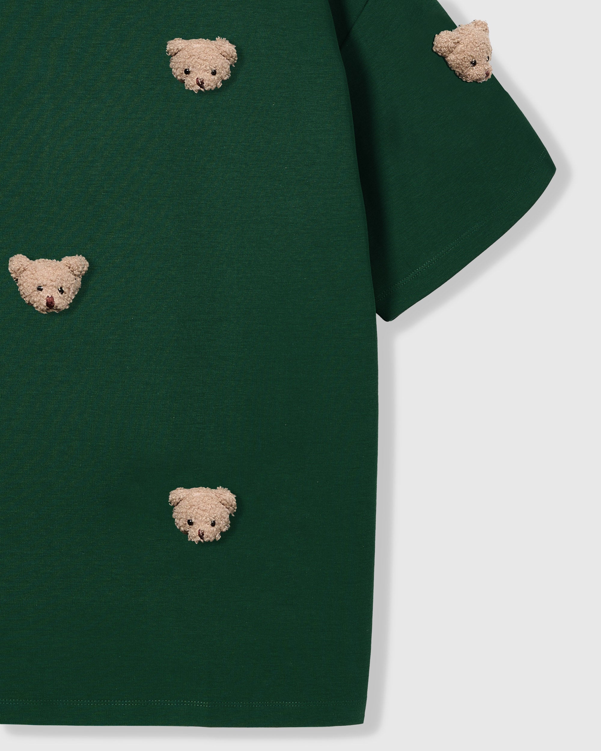 230gsm Oversized Bear Tee Green · Handmade Plush – STICKYZOO®