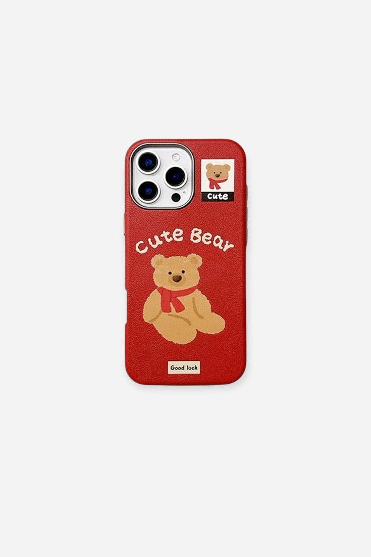 CUTE TEDDY BEAR PHONE CASE