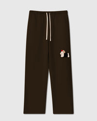 STICKYZOO DACHSHUND APPLE SWEATPANTS featuring one hand-stitched plush dachshund appliqué, designed in Amsterdam