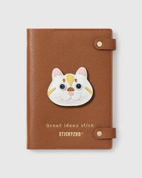 WHITE CAT FACE NOTEBOOK
