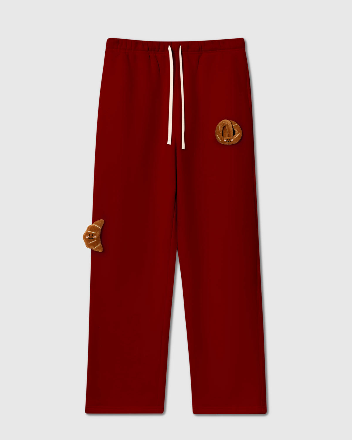 DOUBLE CROISSANT PLUSH SWEATPANTS
