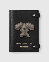 GREY POODLE PUPPY NOTEBOOK