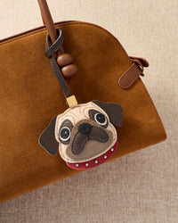 The Pug Charm — exclusive drop from STICKYZOO. Designed in Amsterdam. French Alran goatskin. Not restocked once sold out.