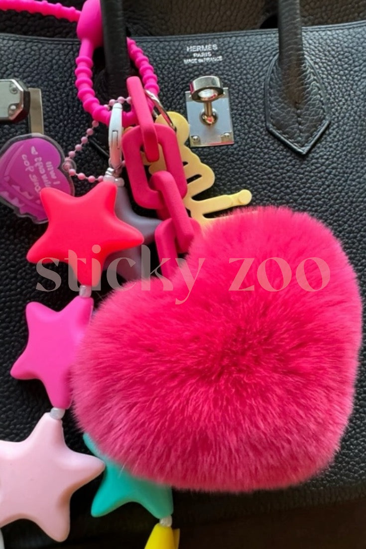 TEDDY HEART CHARM