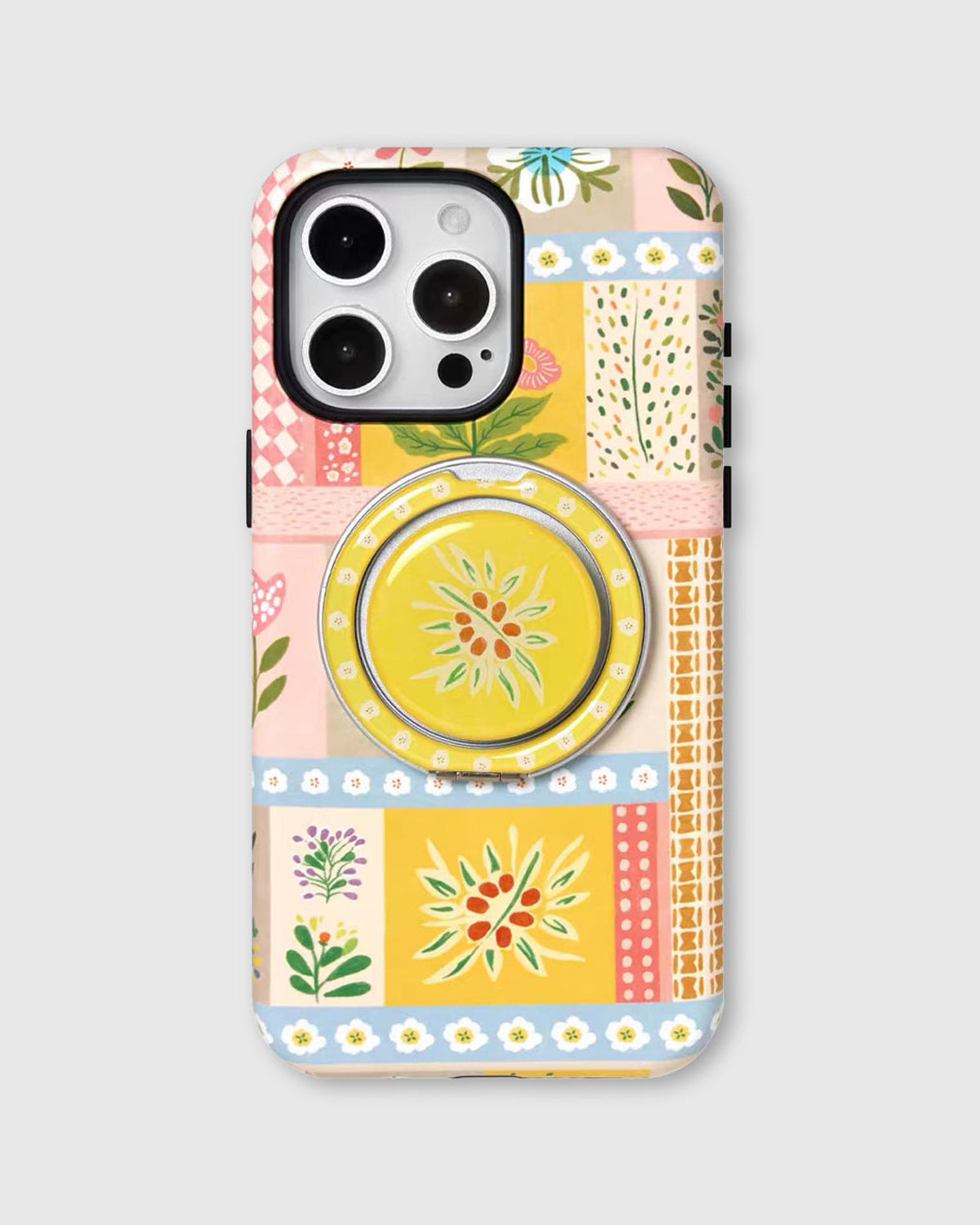 SAMPUL TELEFON PINGGAN BUNGA SULAMAN PATCHWORK