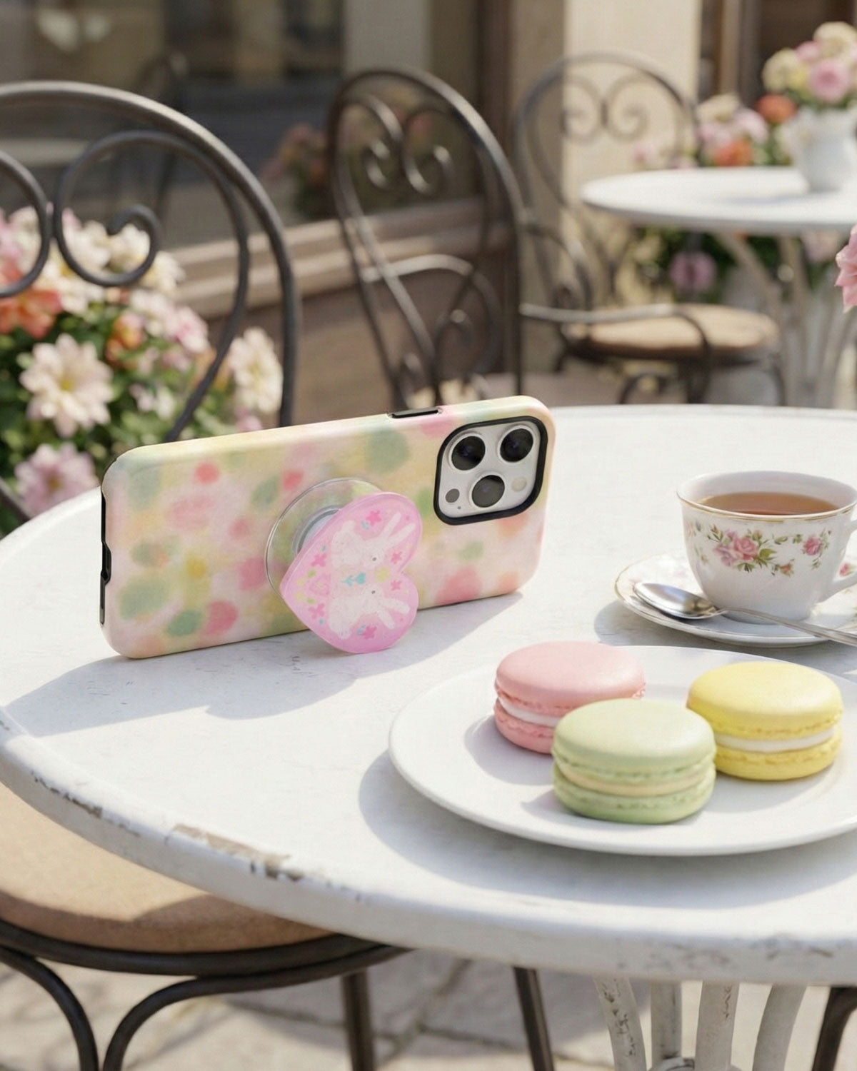 CUSTODIA PER TELEFONO CON CUORE DI CONIGLIO E SOGNO