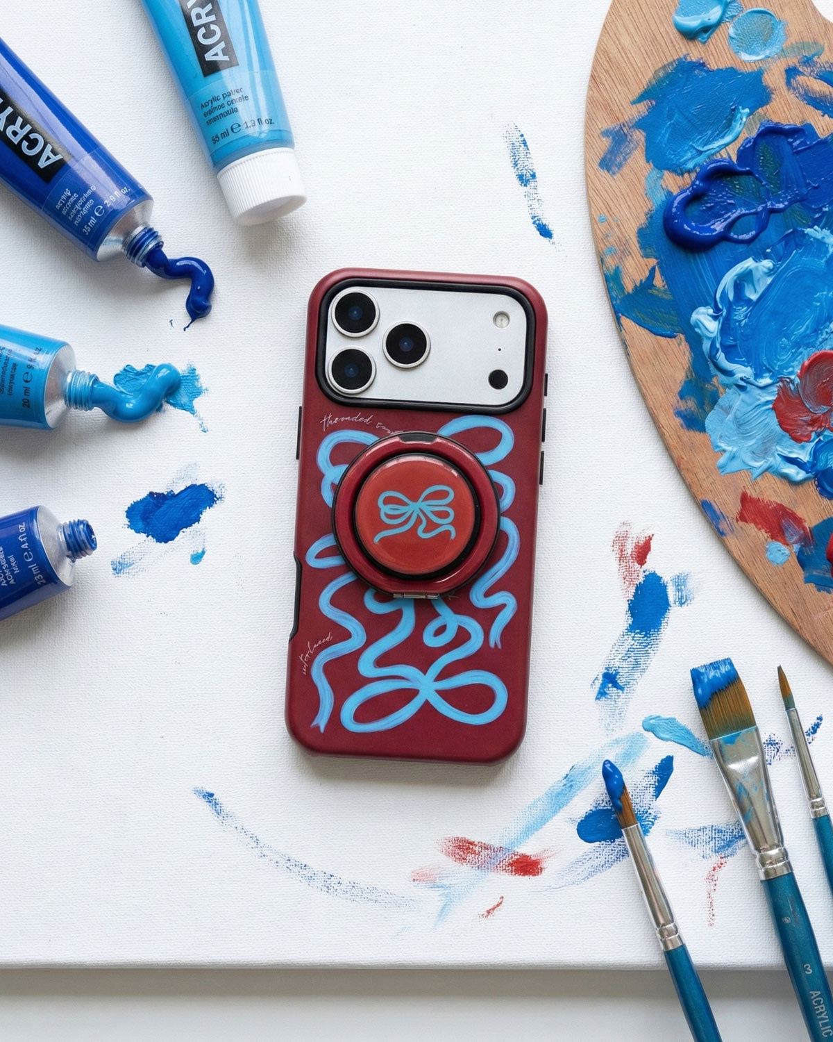 THREAD RIBBON BOW PHONE CASE