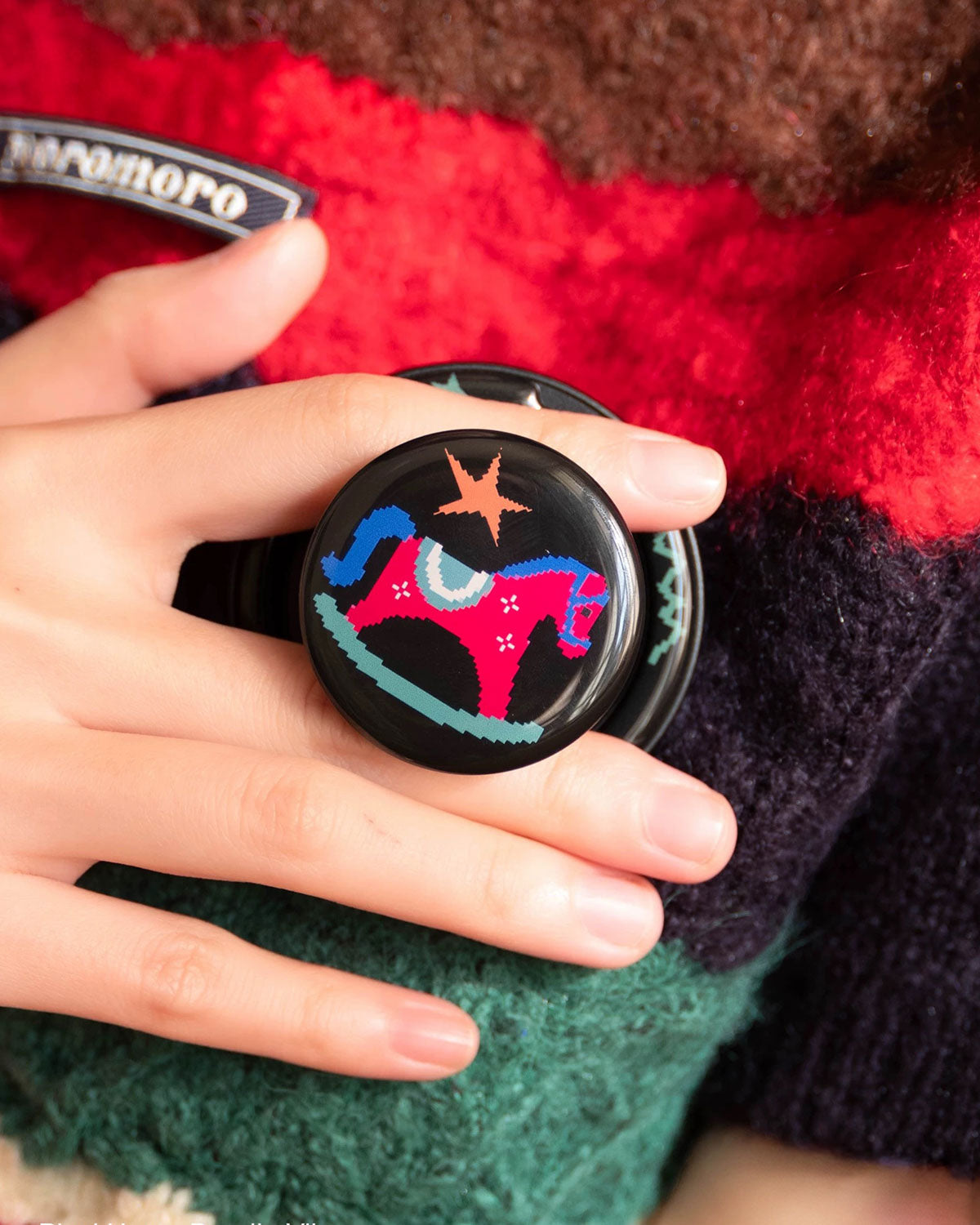 MIDNIGHT ROCKING PONY PHONE CASE