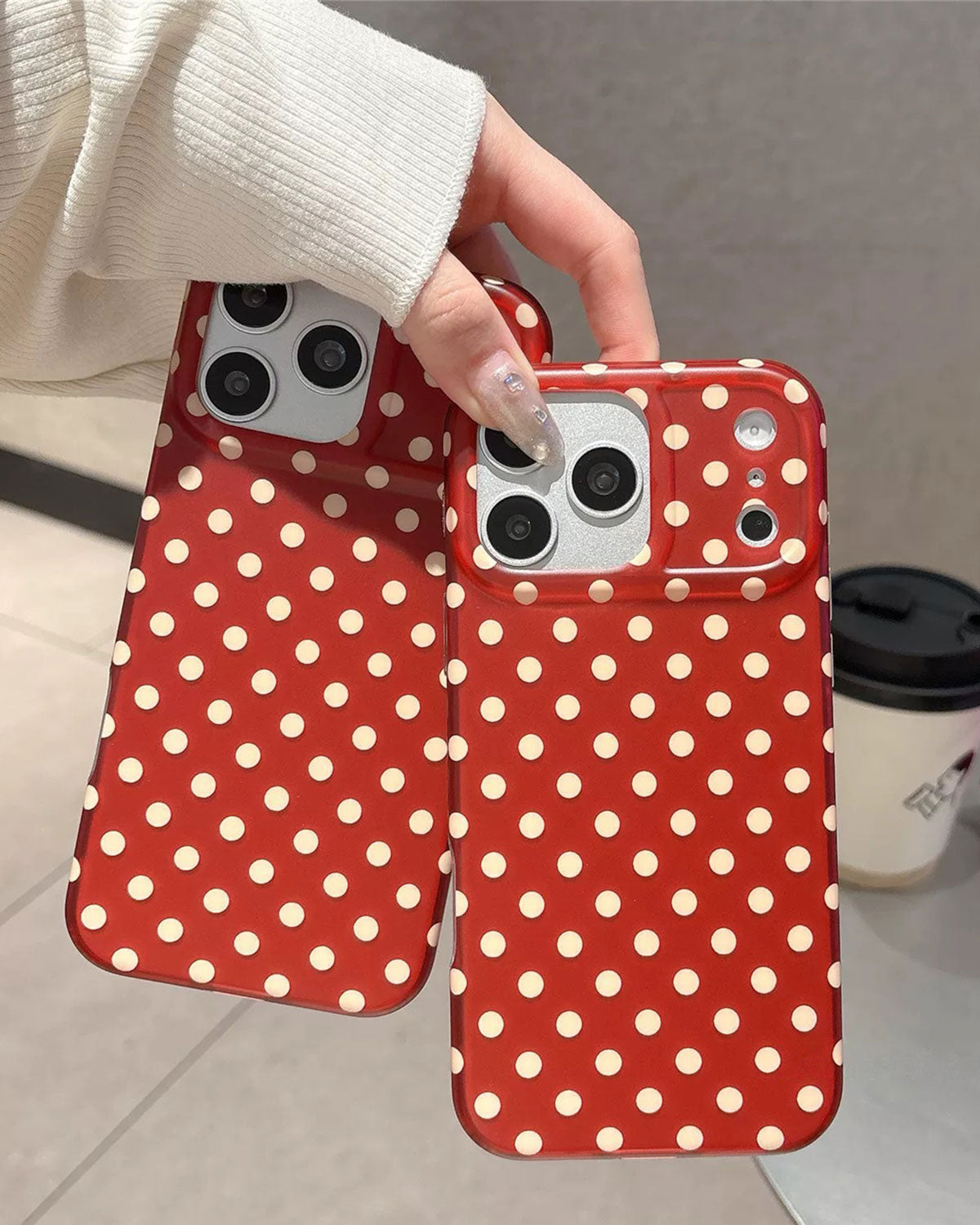 RED POLKA DOT PHONE CASE