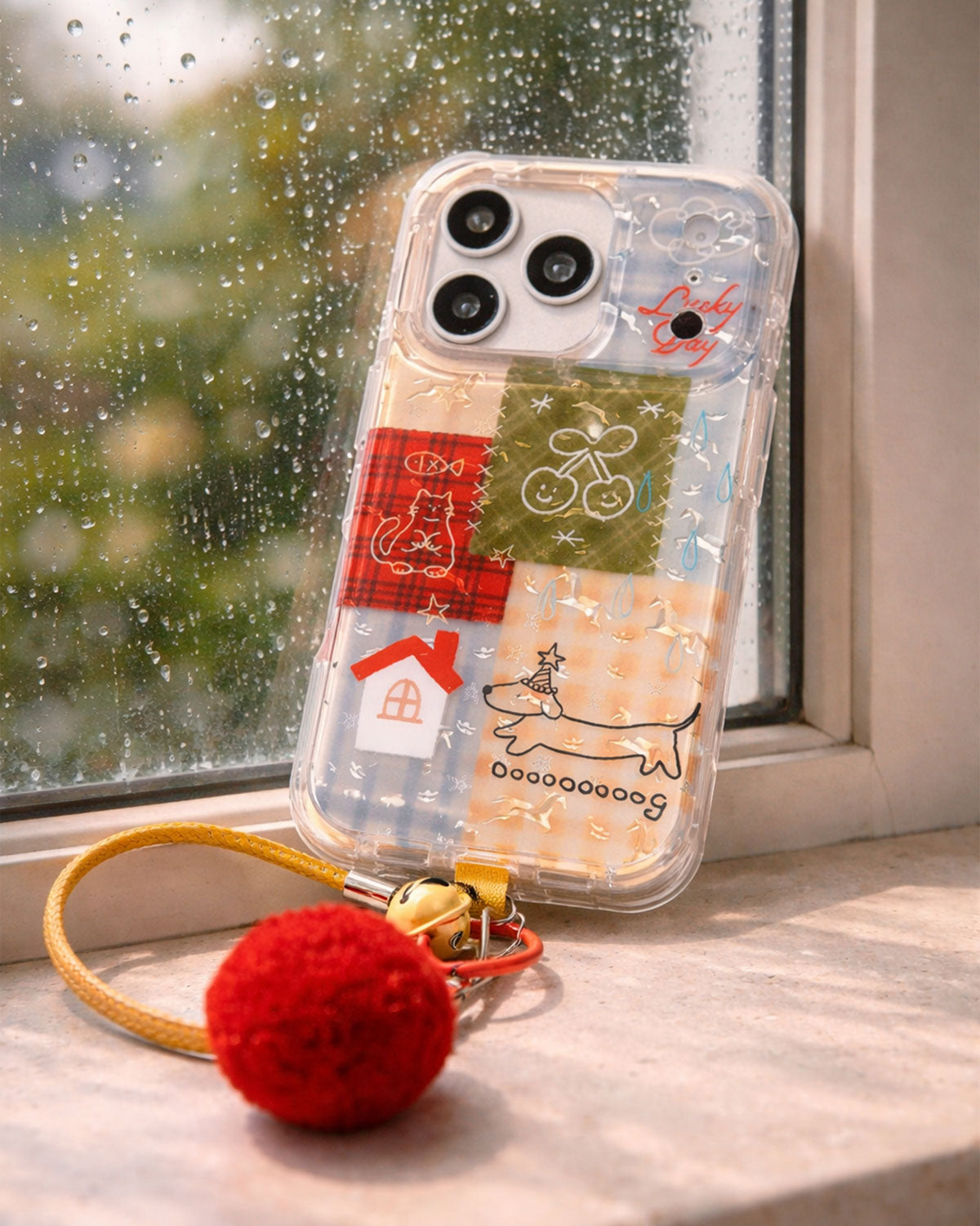 PATCHWORK PUP PHONE CASE