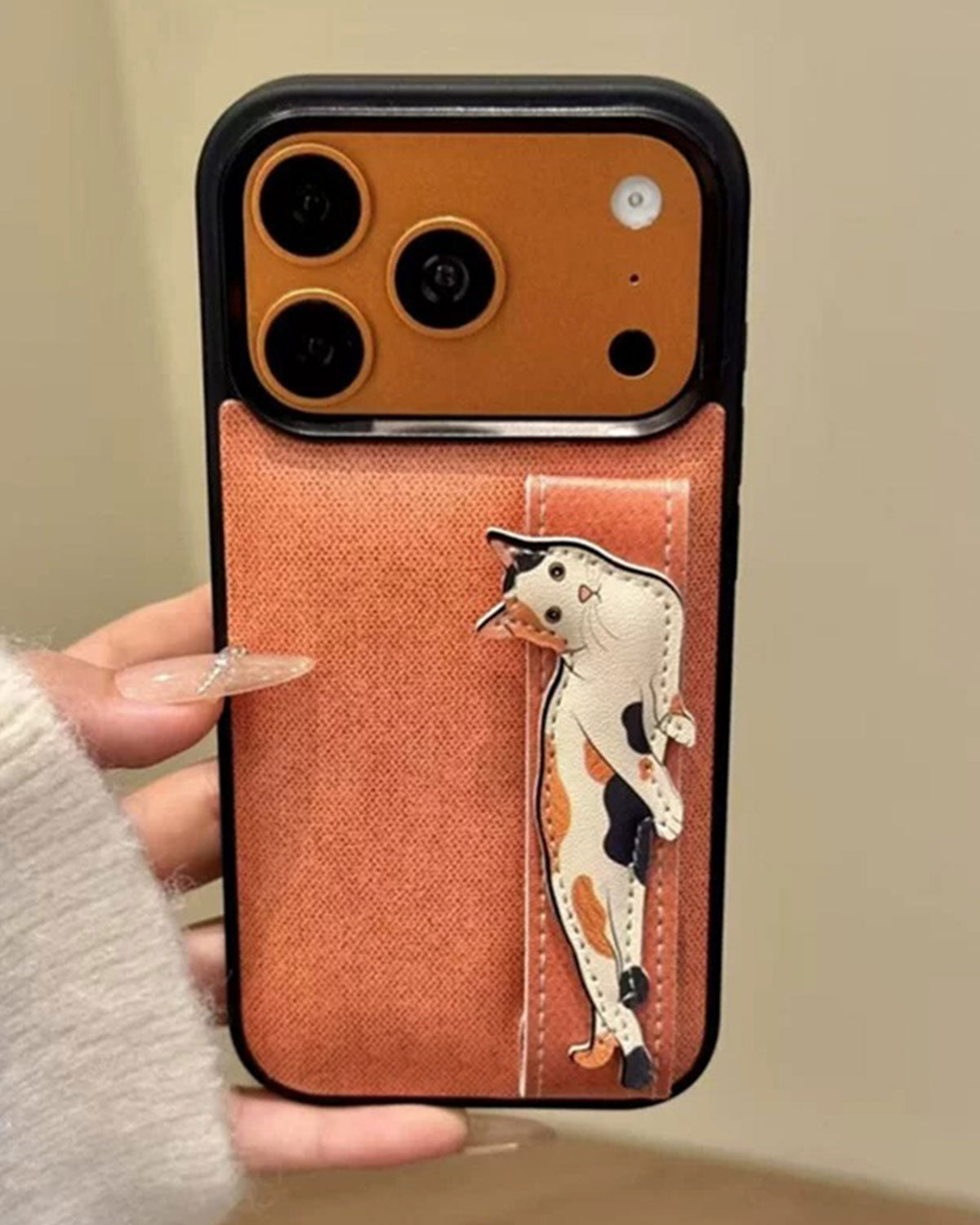 ORANGE CAT WALLET PHONE CASE