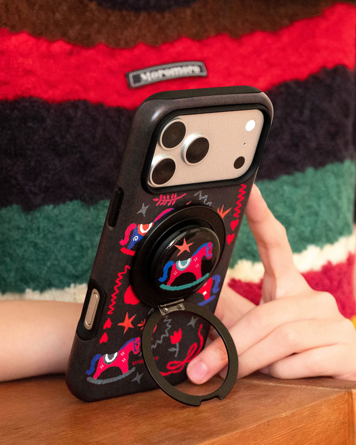 MIDNIGHT ROCKING PONY PHONE CASE
