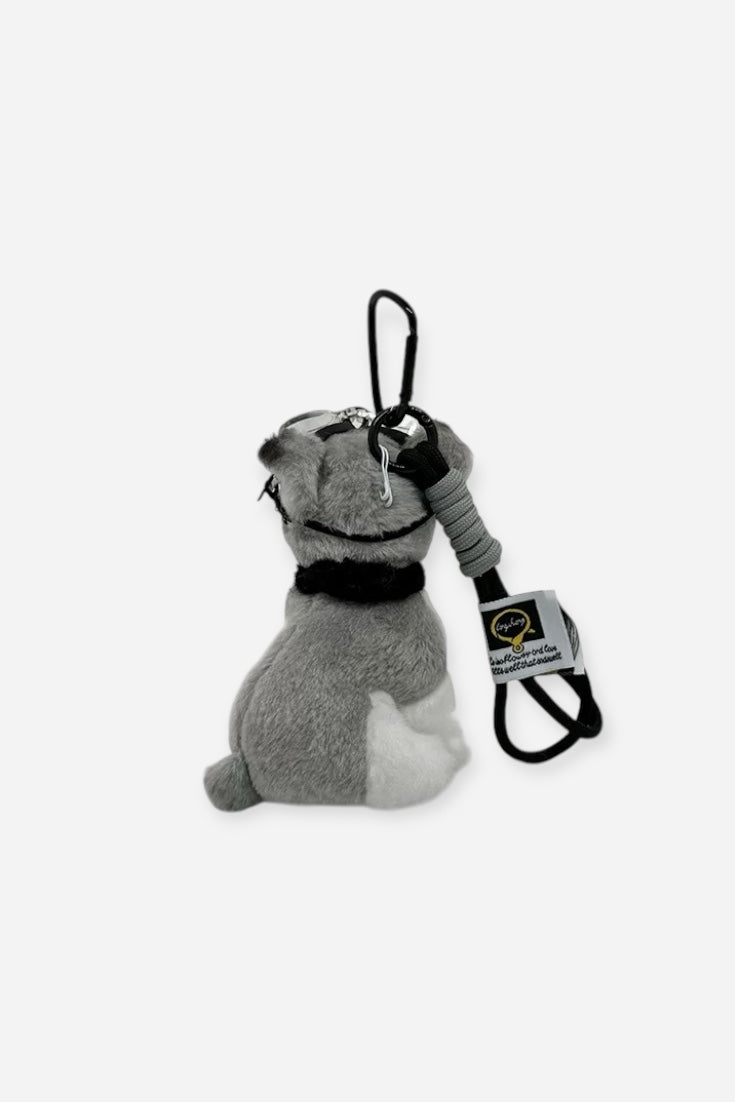 SCHNAUZER AVIATOR BAG CHARM