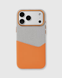 WALLET PHONE CASE — BLACK ORANGE