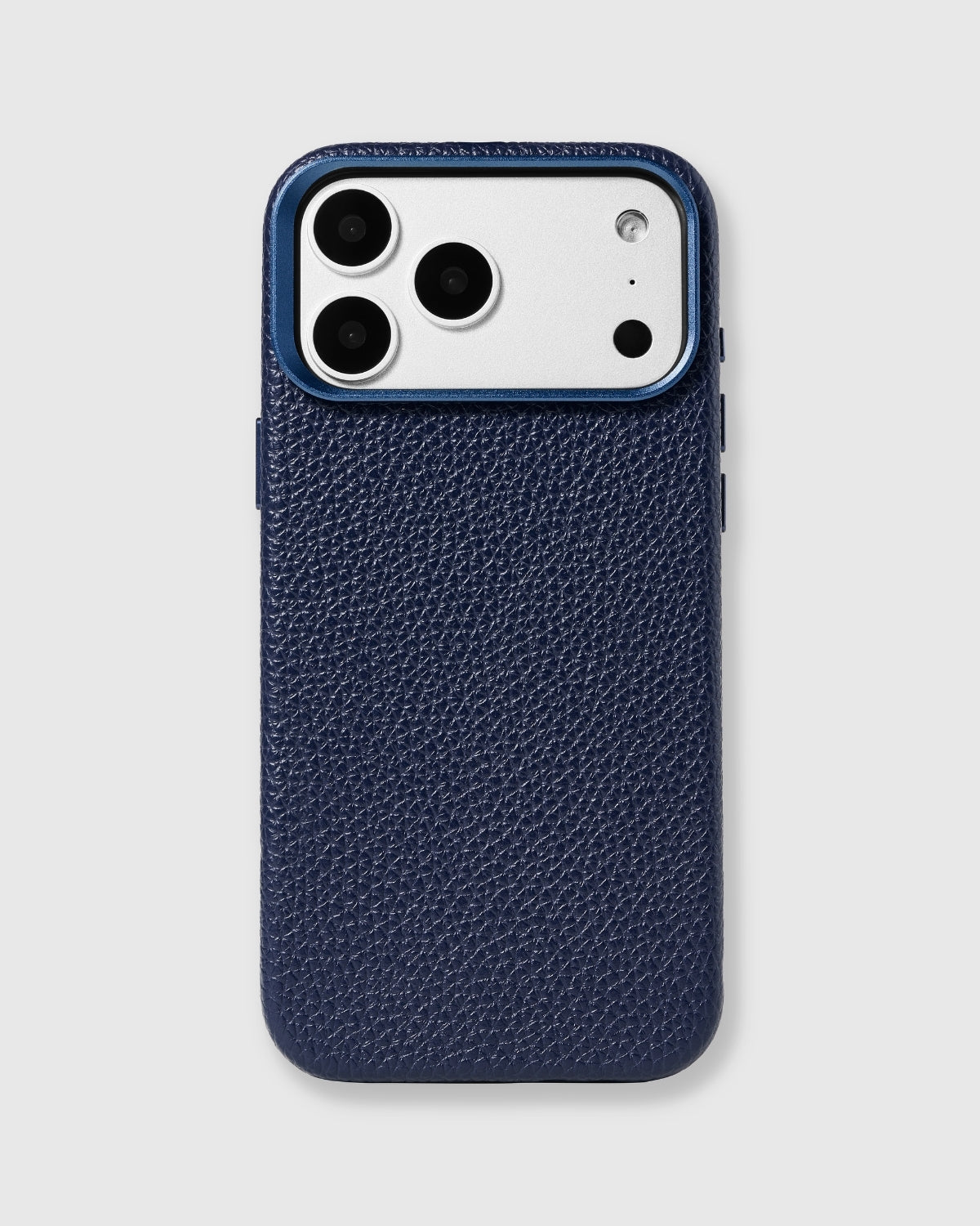 TEXTURED LEATHER CASE — BLUE