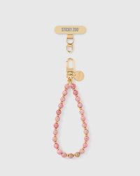 ROSE QUARTZ ORBIT PHONE STRAP
