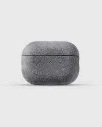 STICKYZOO Alcantara AirPods Pro Case in ash grey Italian microfiber suede