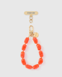 CORAL AGATE PHONE STRAP