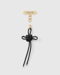 NOIR BOW PHONE STRAP