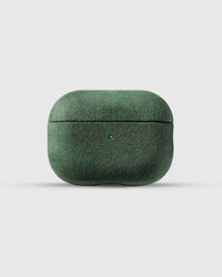 Alcantara AirPods Pro Case in evergreen Italian microfiber suede