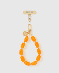 AMBER AGATE PHONE STRAP