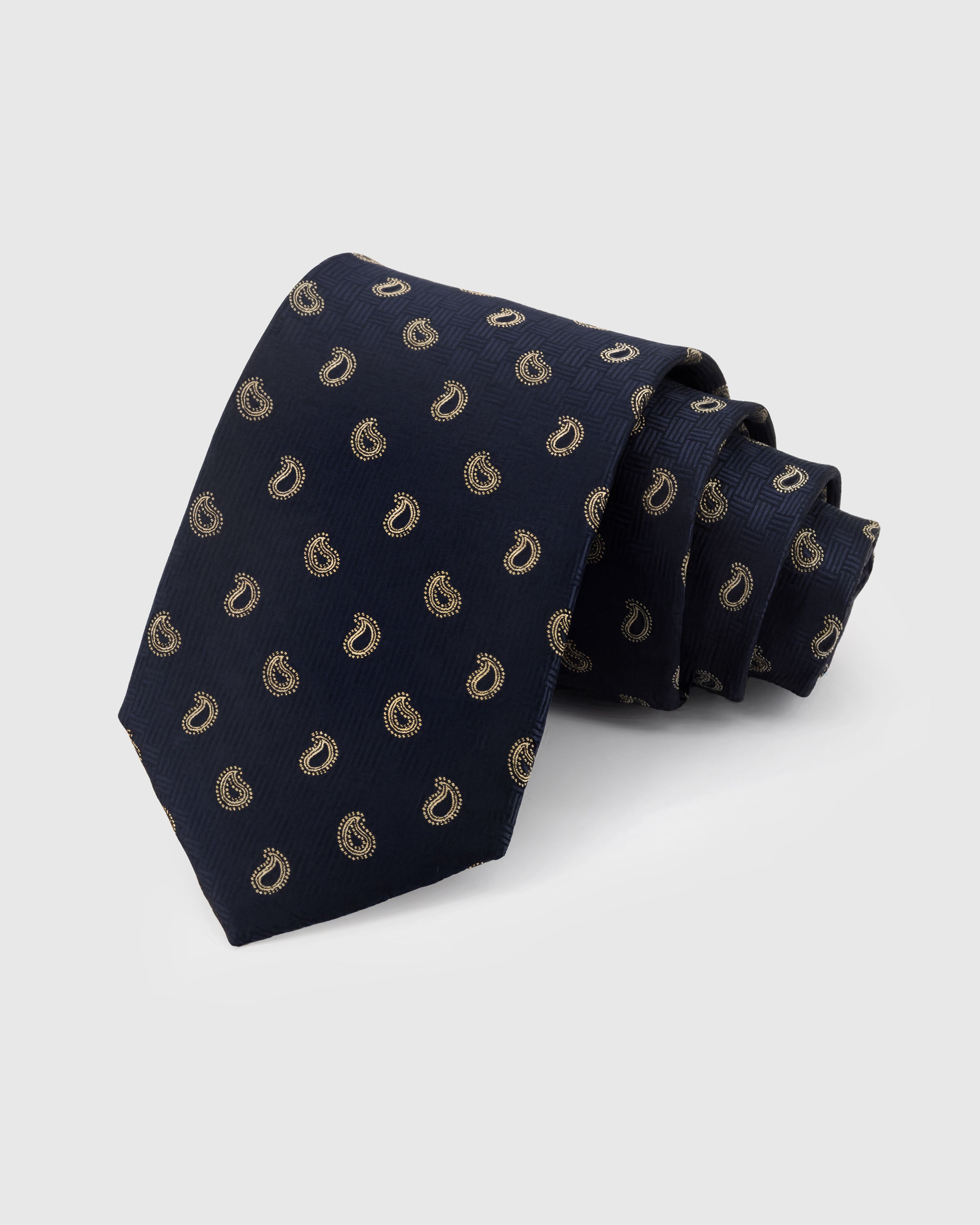 STICKYZOO Bronze Herringbone Tie in tonal herringbone mulberry silk with wide diagonal weave, 45° bias-cut Italian method