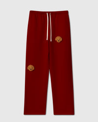 STICKYZOO POODLE PARADE SWEATPANT featuring 2 hand-stitched plush poodles, designed in Amsterdam