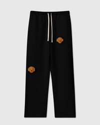 STICKYZOO POODLE PARADE SWEATPANT featuring 2 hand-stitched plush poodles, designed in Amsterdam